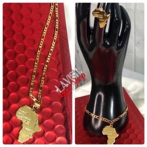 frica necklace africa ring and africa bracelet
